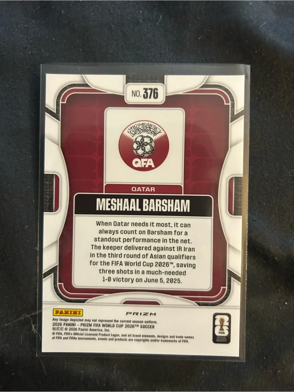Panini official prizm